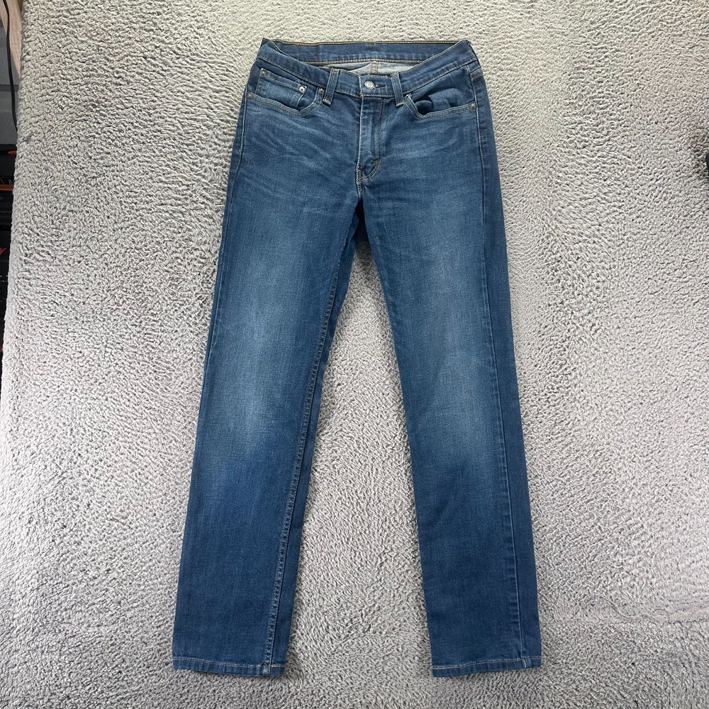 Levi's 514 Jeans Mens 32x32 Blue Cotton Denim Straight Faded Workwear Stretch